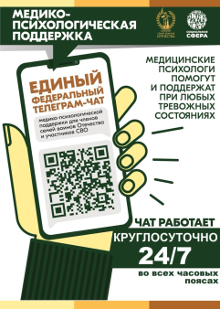 Специальный федеральный чат для участников СВО и членов их семей